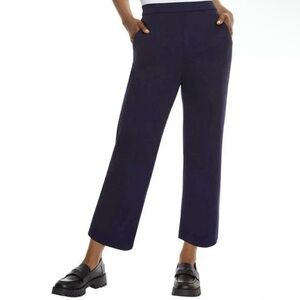 Gloria Vanderbilt Ladies' Ponte Pant Cropped Length Tummy Control, Navy, Large